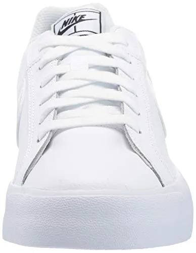 Nike Women's Court Royale AC Sneaker, White/White-Black, 8.5 Regular US