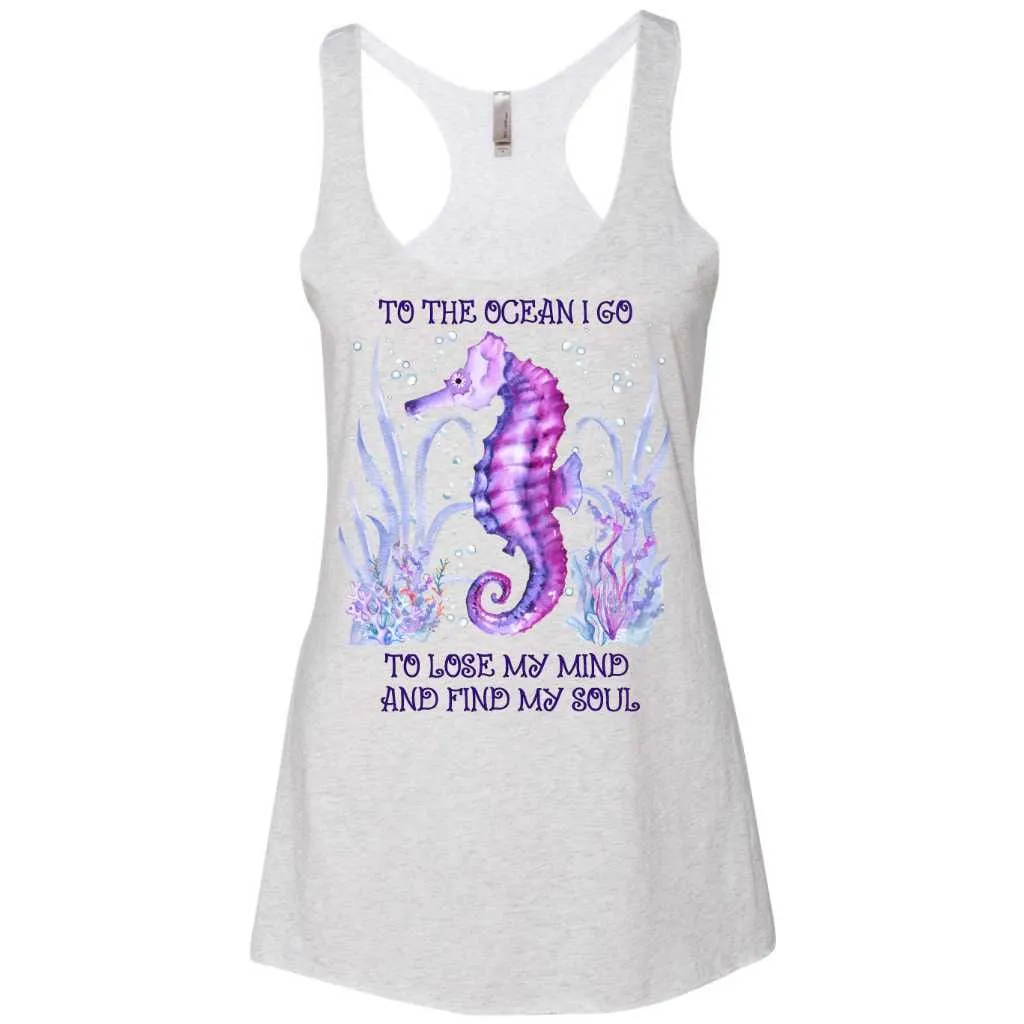 Ocean Soul Racerback Tank (Heather White)