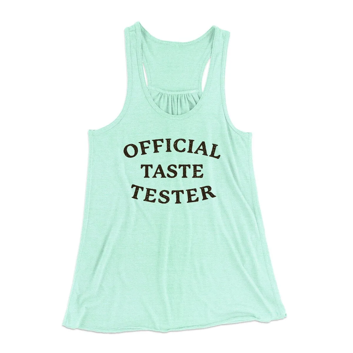 Official Taste Tester Funny Thanksgiving Women's Flowey Racerback Tank Top