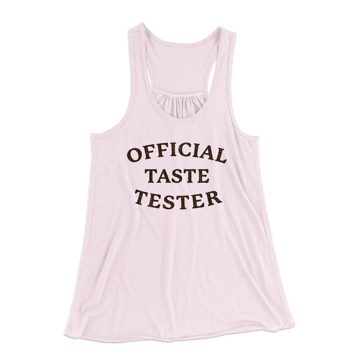 Official Taste Tester Funny Thanksgiving Women's Flowey Racerback Tank Top