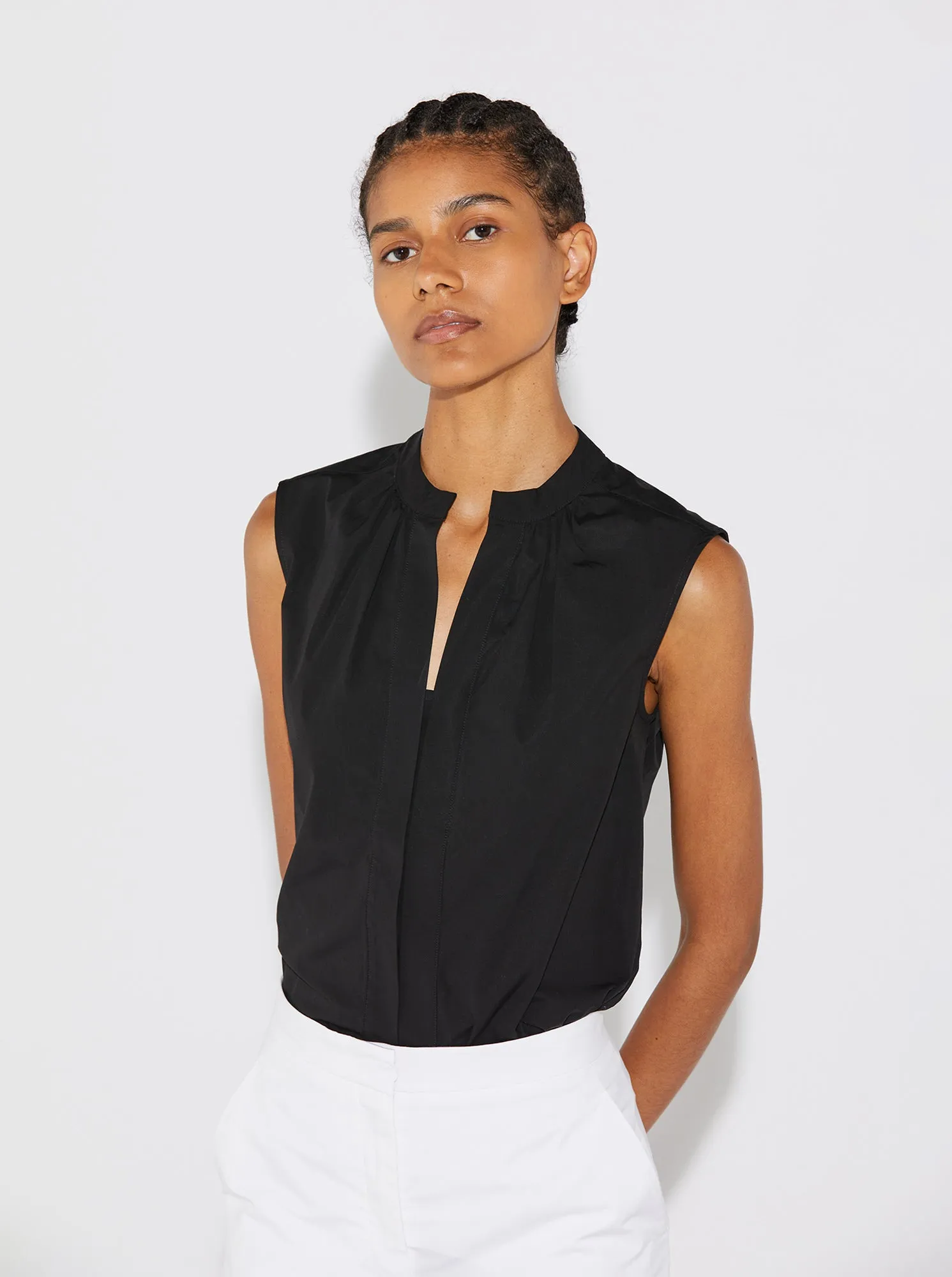 OLYMPIA Sleeveless Shirt Black