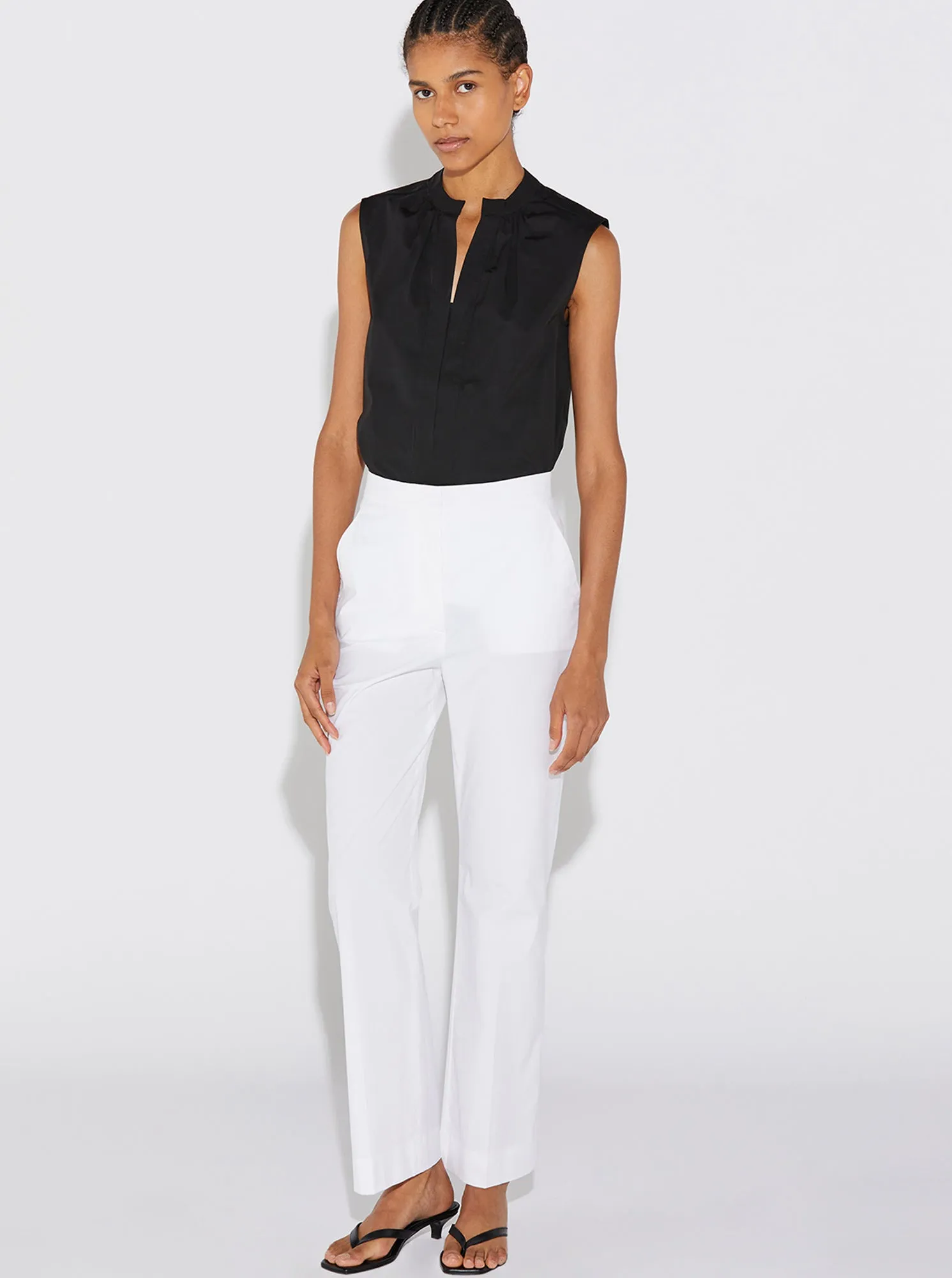 OLYMPIA Sleeveless Shirt Black
