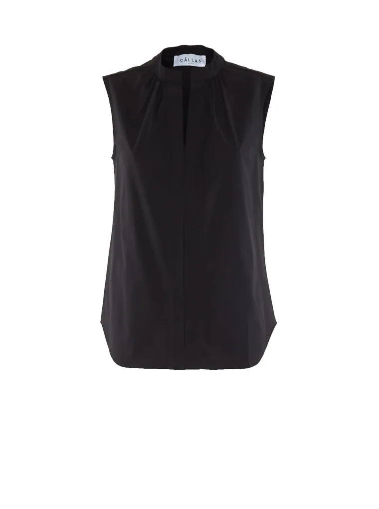 OLYMPIA Sleeveless Shirt Black