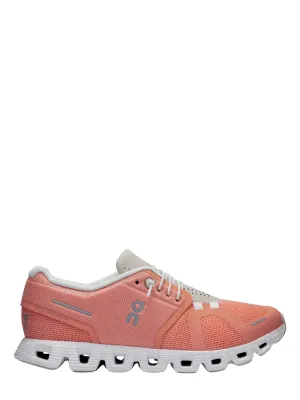 On Running Women's Cloud 5 Sneaker in Flamingo/Pearl