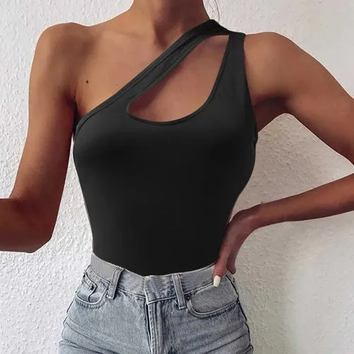 'Ophelia' One Shoulder Cutout Camisole