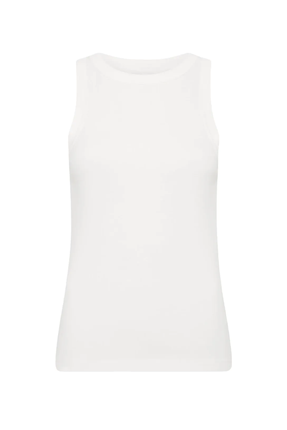 Organic Cotton Bateau Tank | White