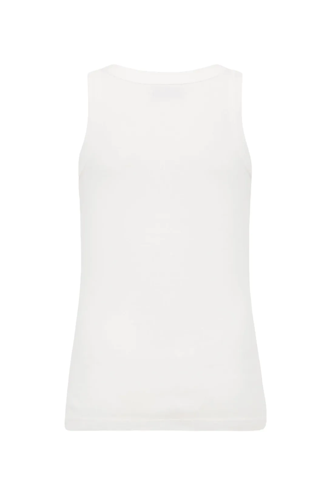Organic Cotton Bateau Tank | White