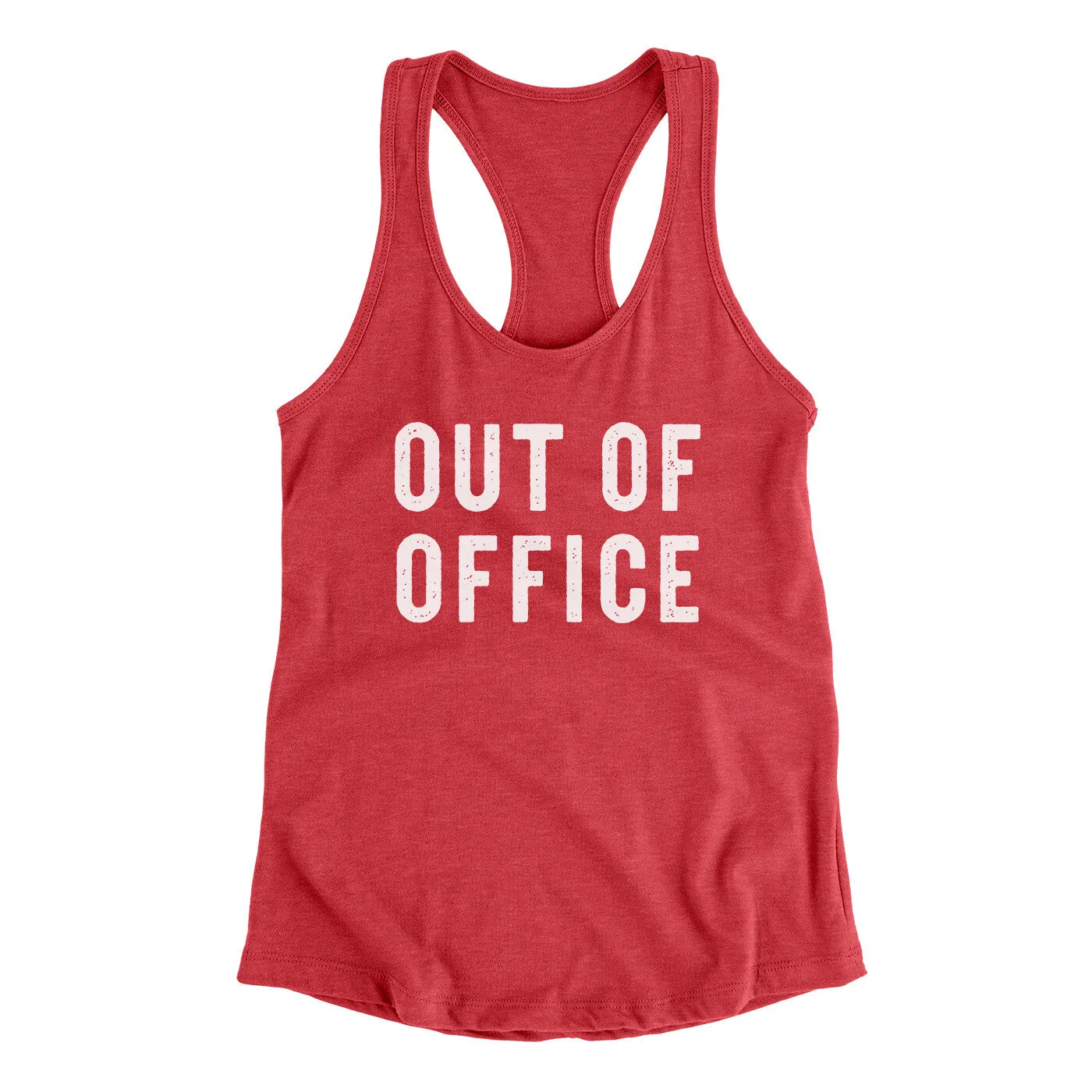 Out Of Office Funny Women's Racerback Tank