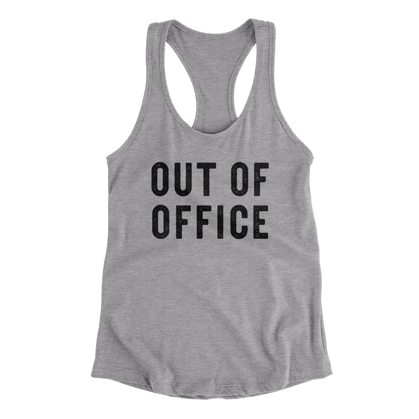 Out Of Office Funny Women's Racerback Tank