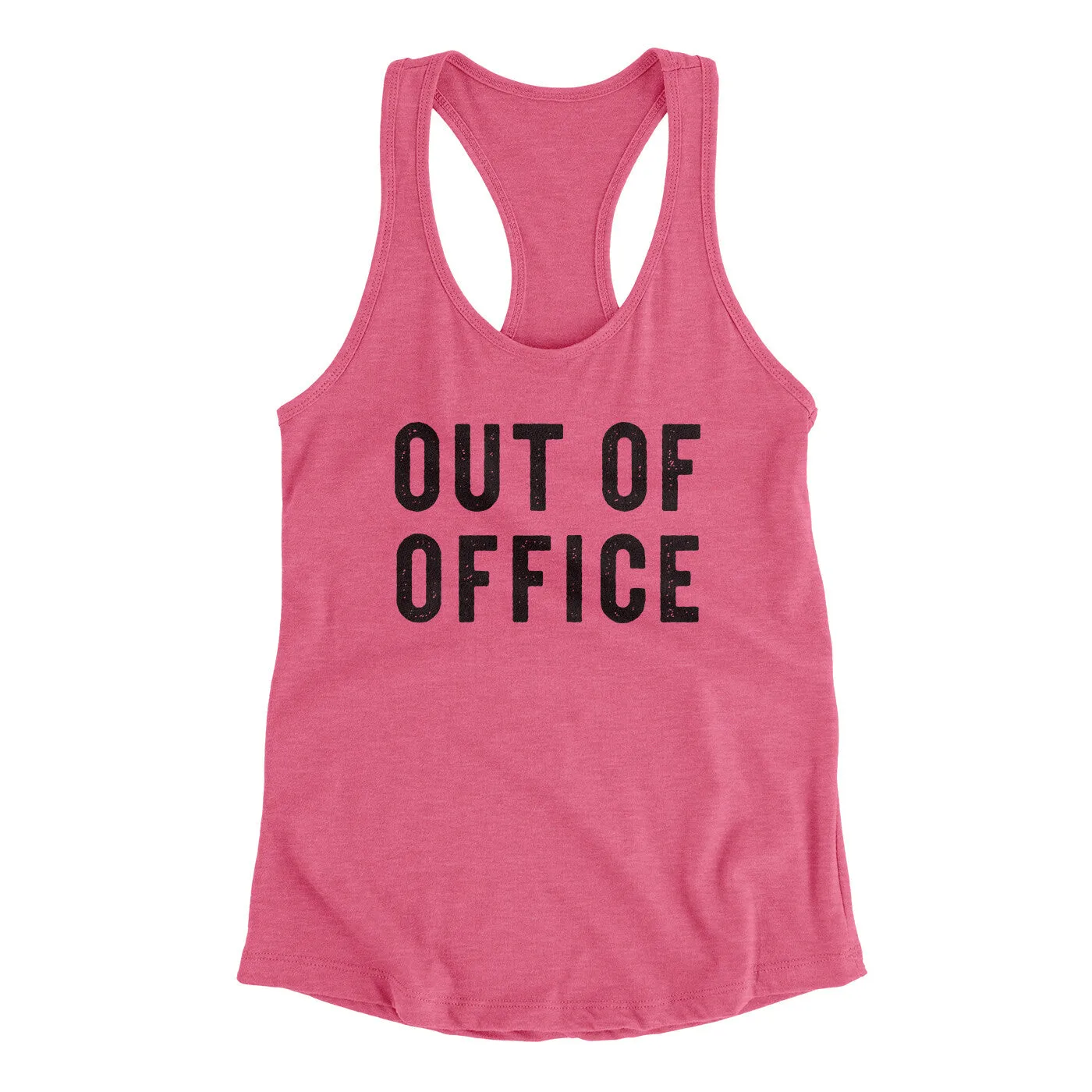 Out Of Office Funny Women's Racerback Tank
