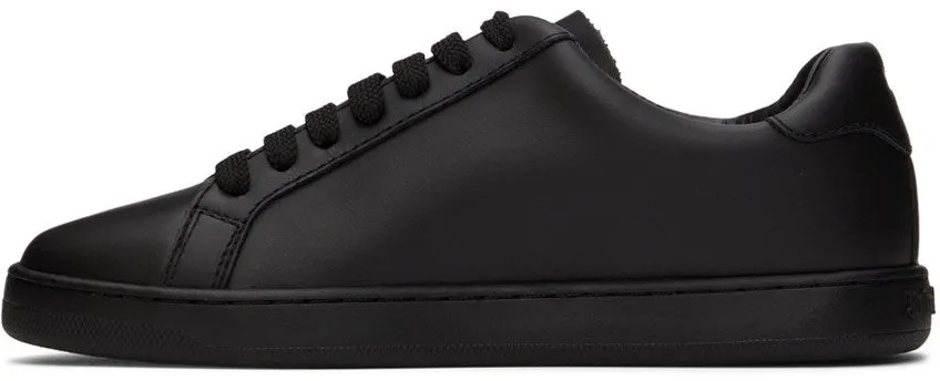 PALM ANGELS Black Teddy Bear Tennis Sneakers