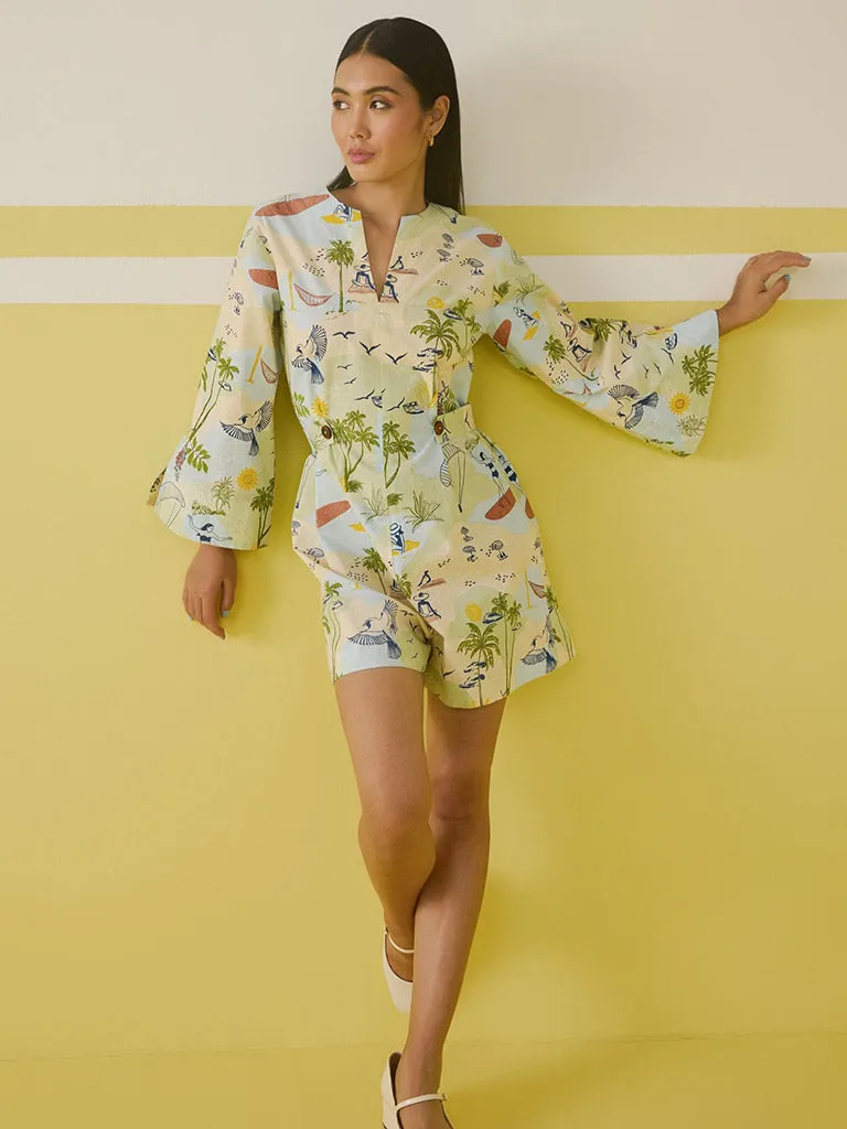 Palmy Summer Jumpsuit