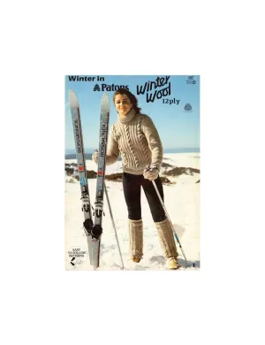 Patons 682 - Knitting Patterns for Women's Sweaters, Leg Warmer, Vest, Jacket  and Mittens - Instant Download 18 PDF pages