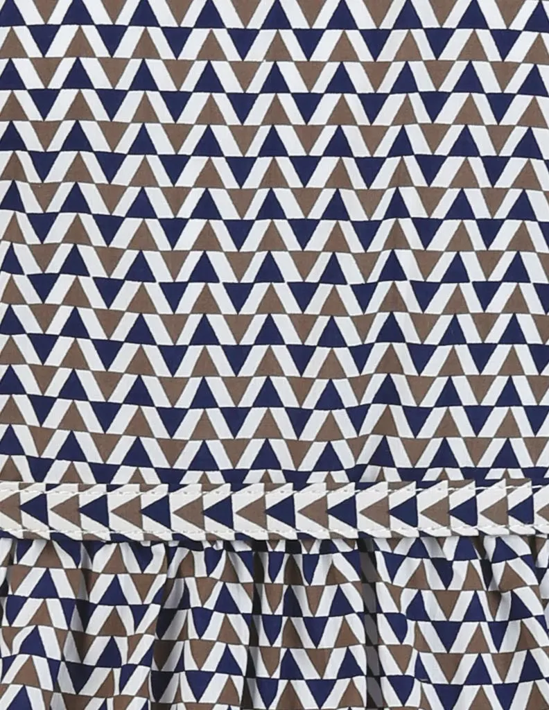 Patterned Shirt Dress