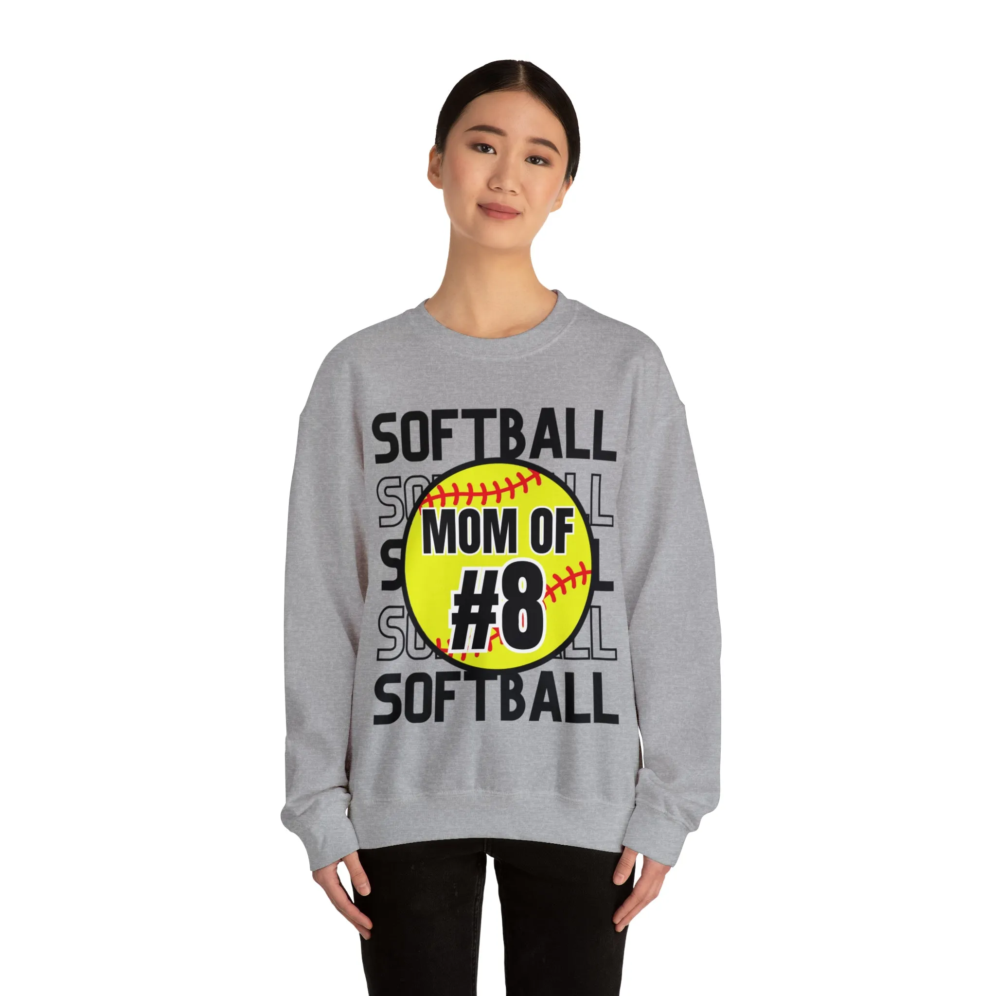 PERSONALIZED -  Softball Crewneck Sweatshirt