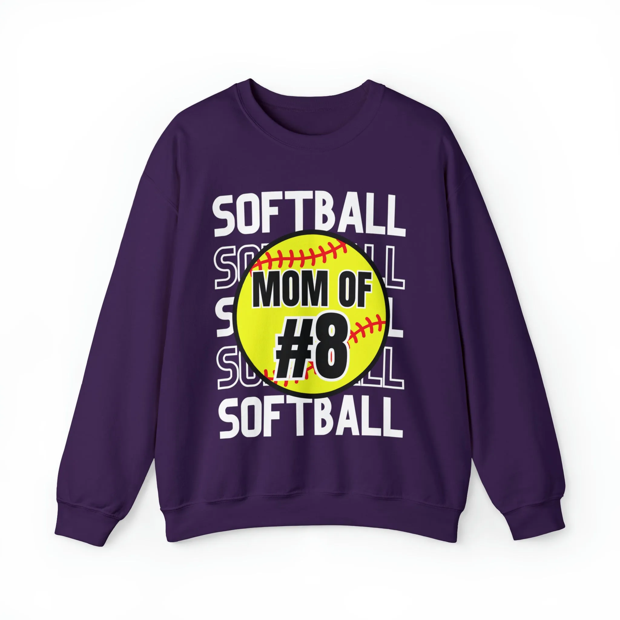 PERSONALIZED -  Softball Crewneck Sweatshirt