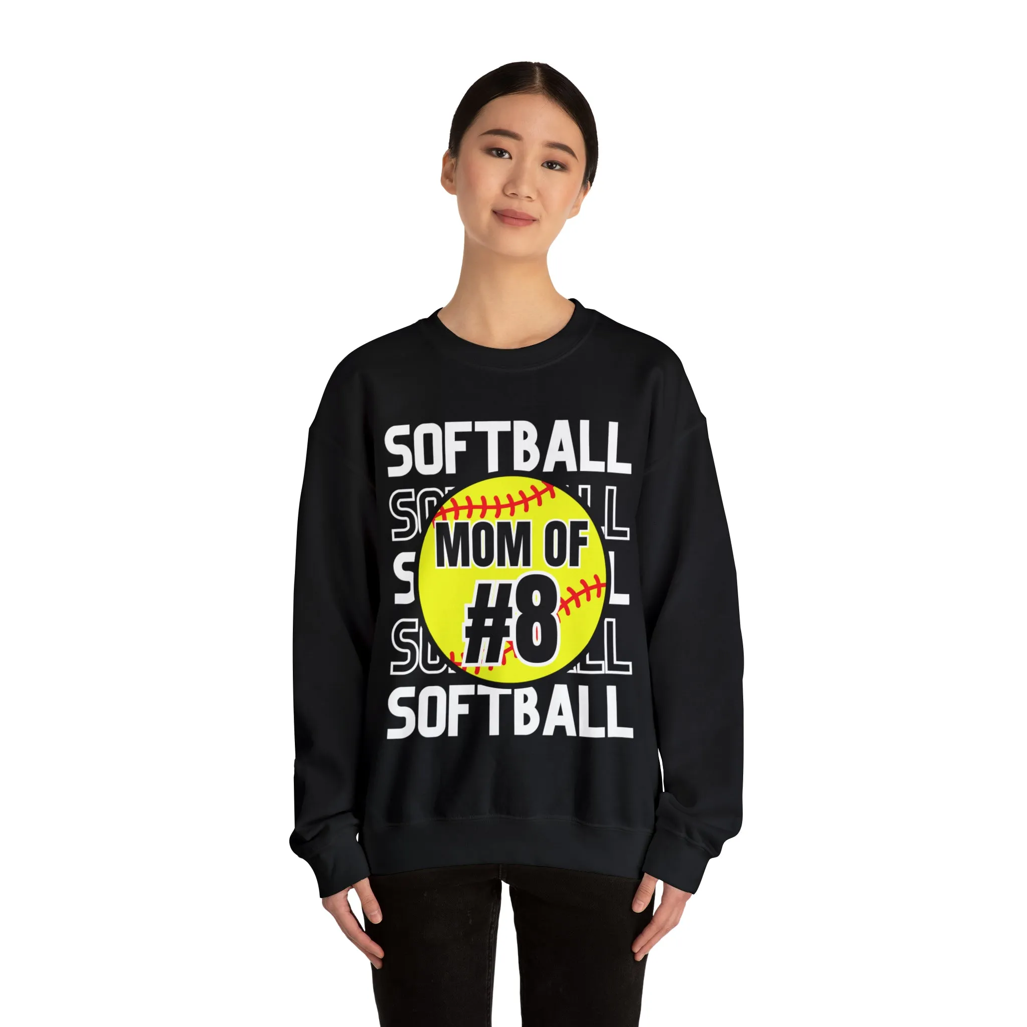 PERSONALIZED -  Softball Crewneck Sweatshirt