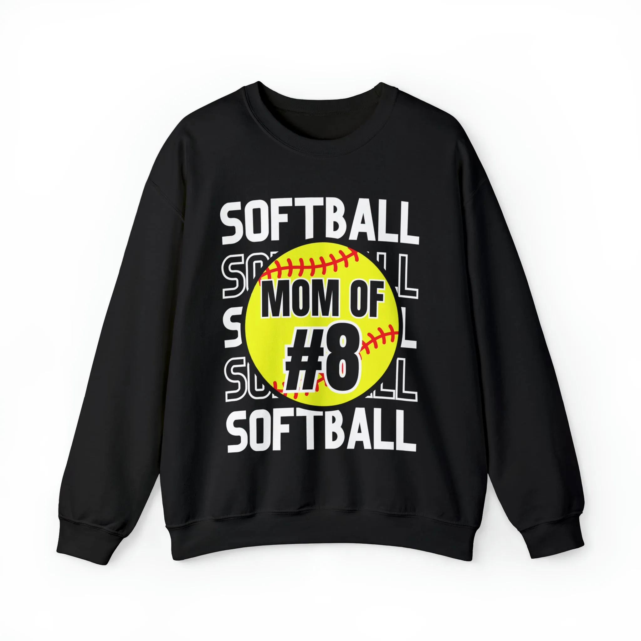 PERSONALIZED -  Softball Crewneck Sweatshirt
