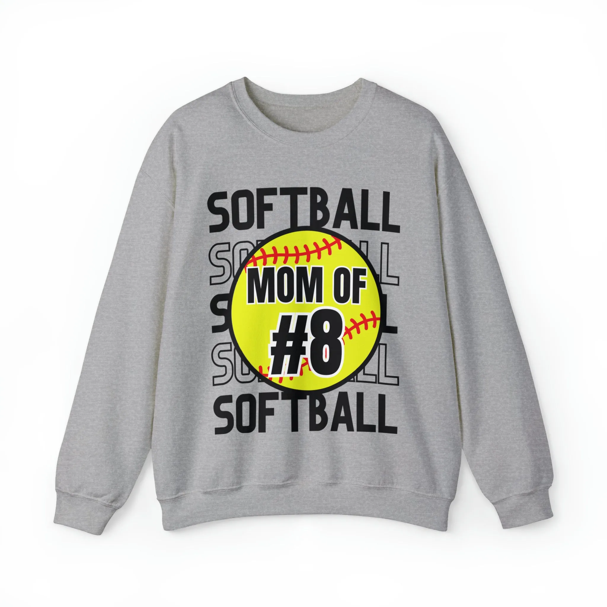 PERSONALIZED -  Softball Crewneck Sweatshirt