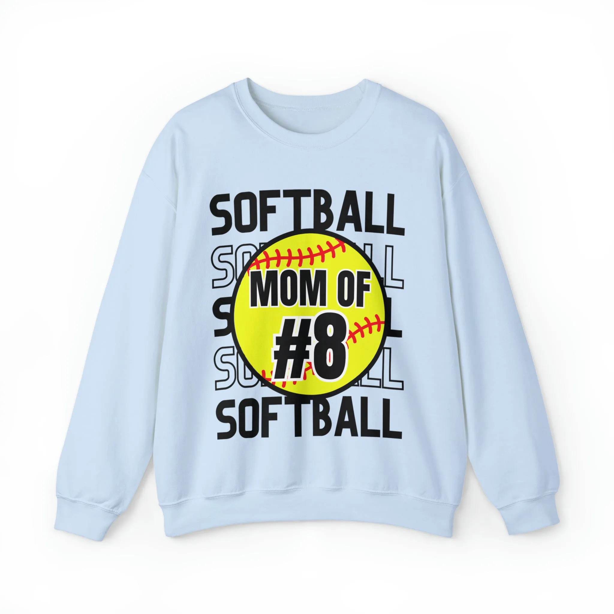 PERSONALIZED -  Softball Crewneck Sweatshirt