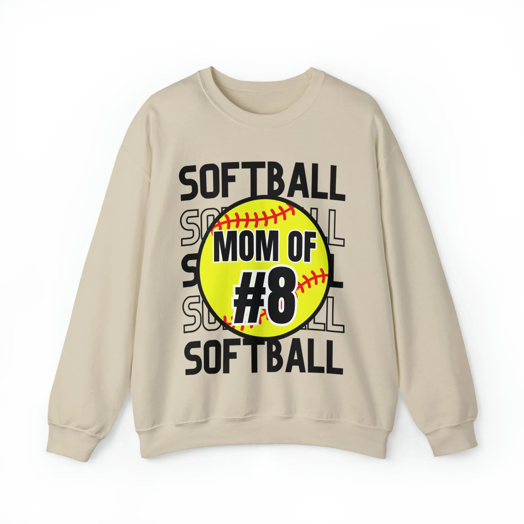 PERSONALIZED -  Softball Crewneck Sweatshirt