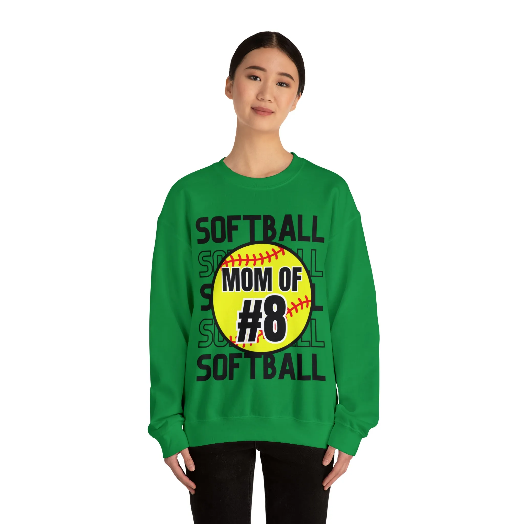 PERSONALIZED -  Softball Crewneck Sweatshirt