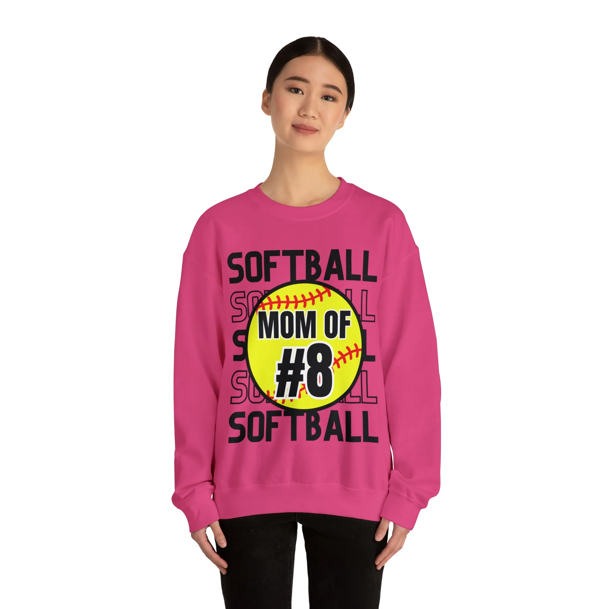 PERSONALIZED -  Softball Crewneck Sweatshirt