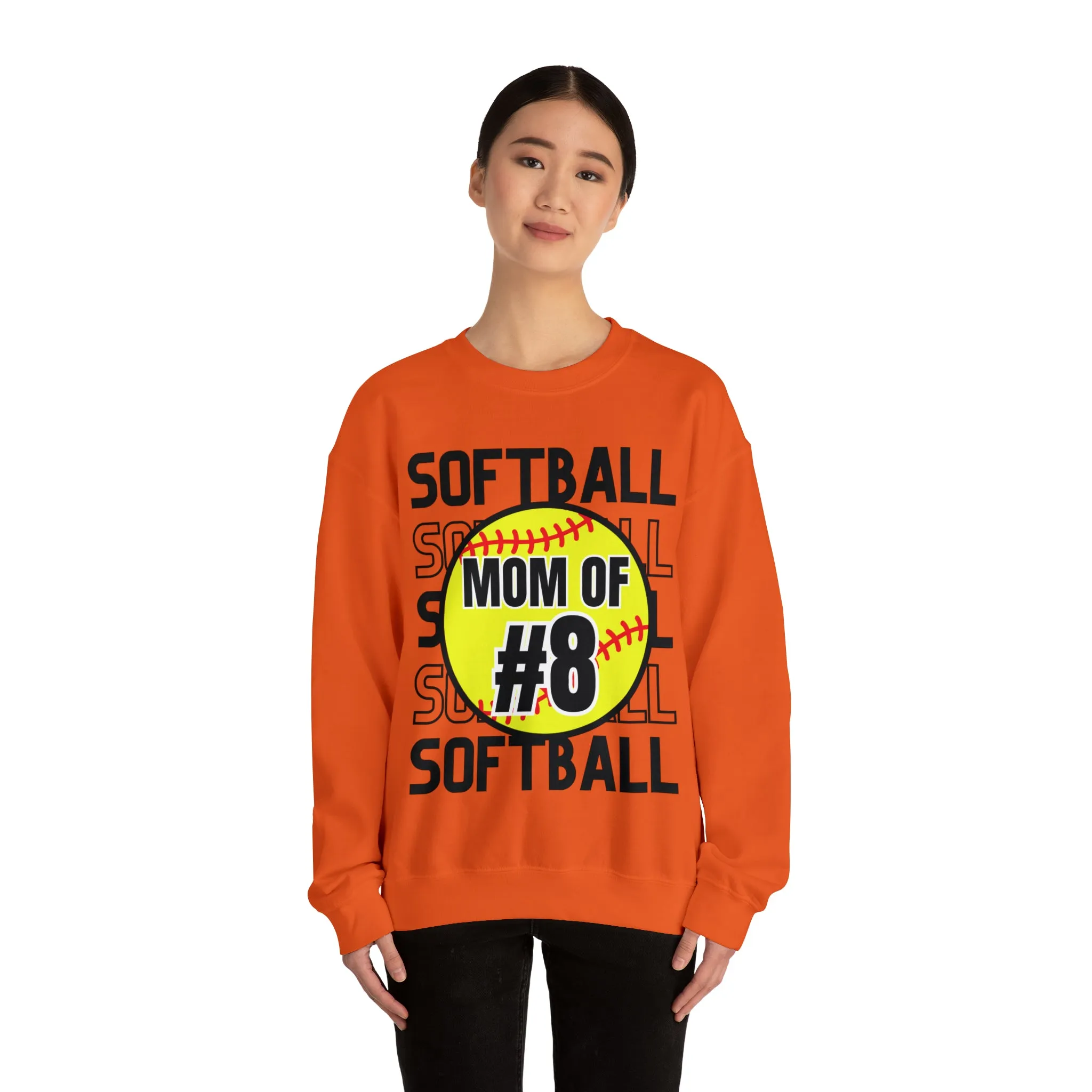 PERSONALIZED -  Softball Crewneck Sweatshirt