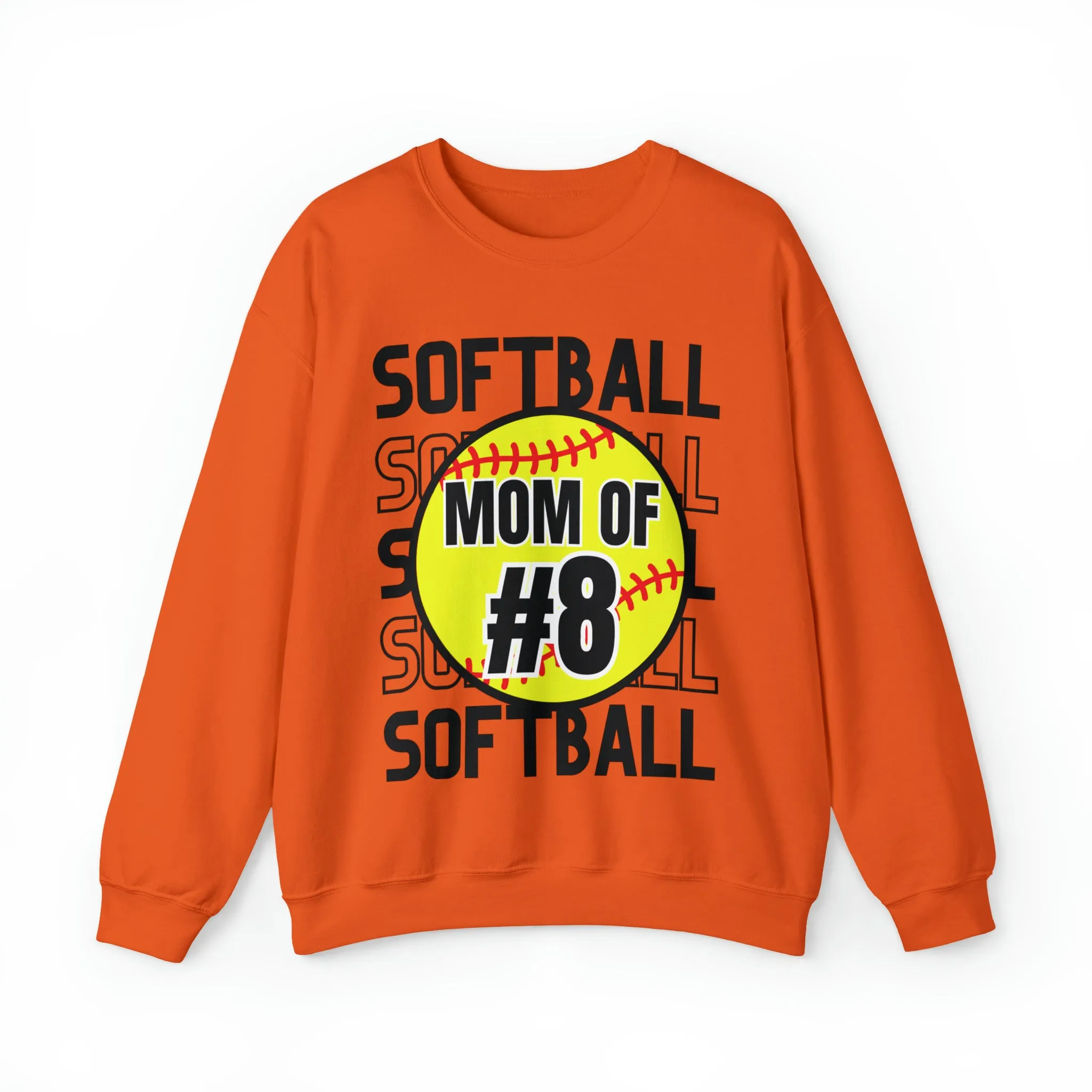 PERSONALIZED -  Softball Crewneck Sweatshirt