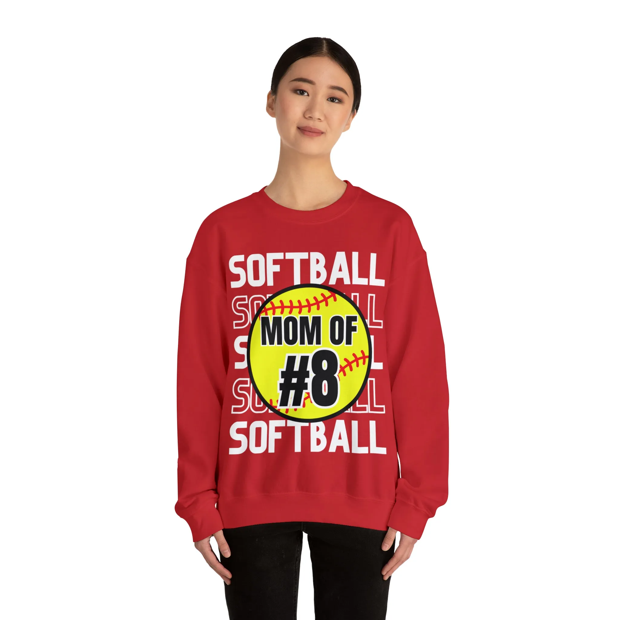 PERSONALIZED -  Softball Crewneck Sweatshirt