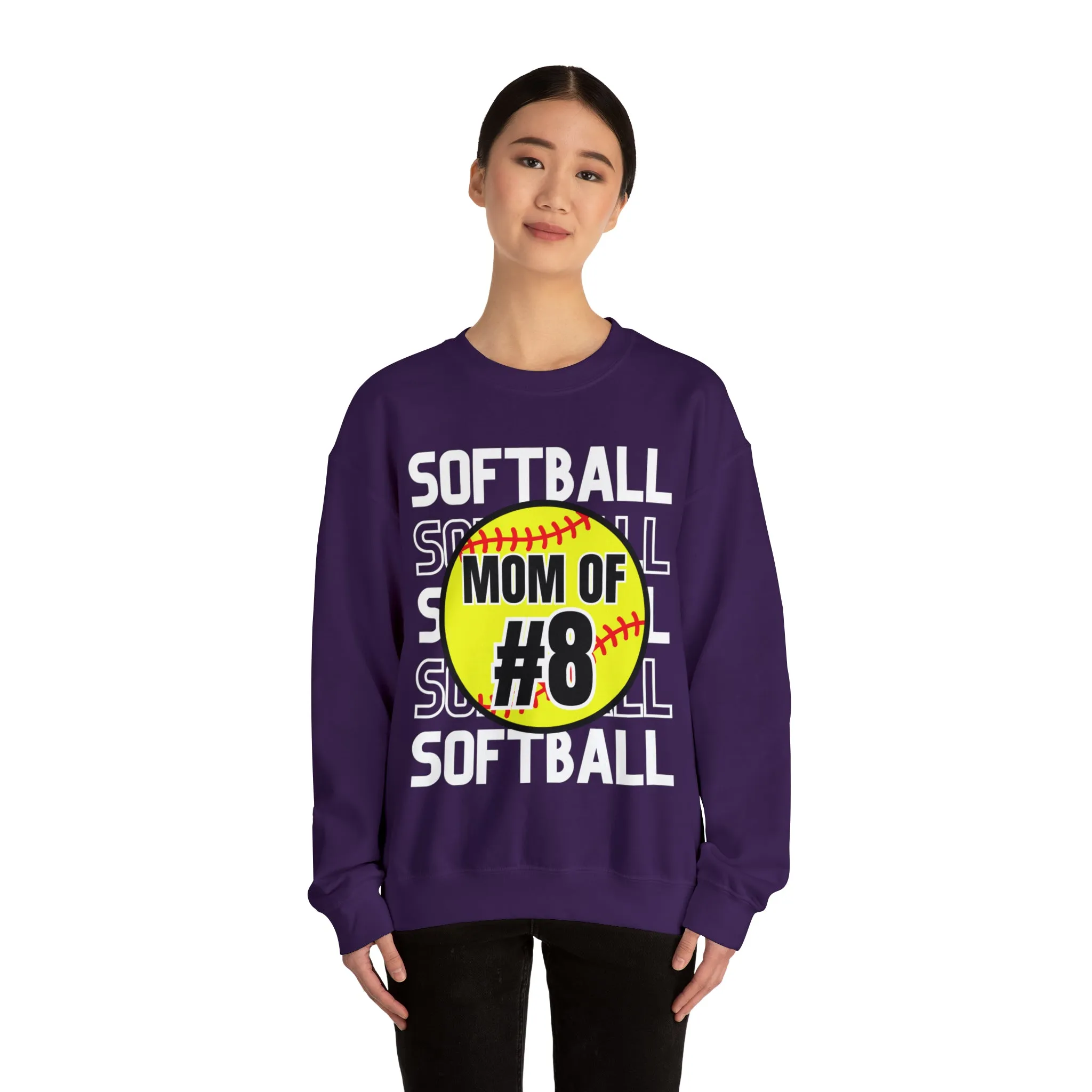 PERSONALIZED -  Softball Crewneck Sweatshirt