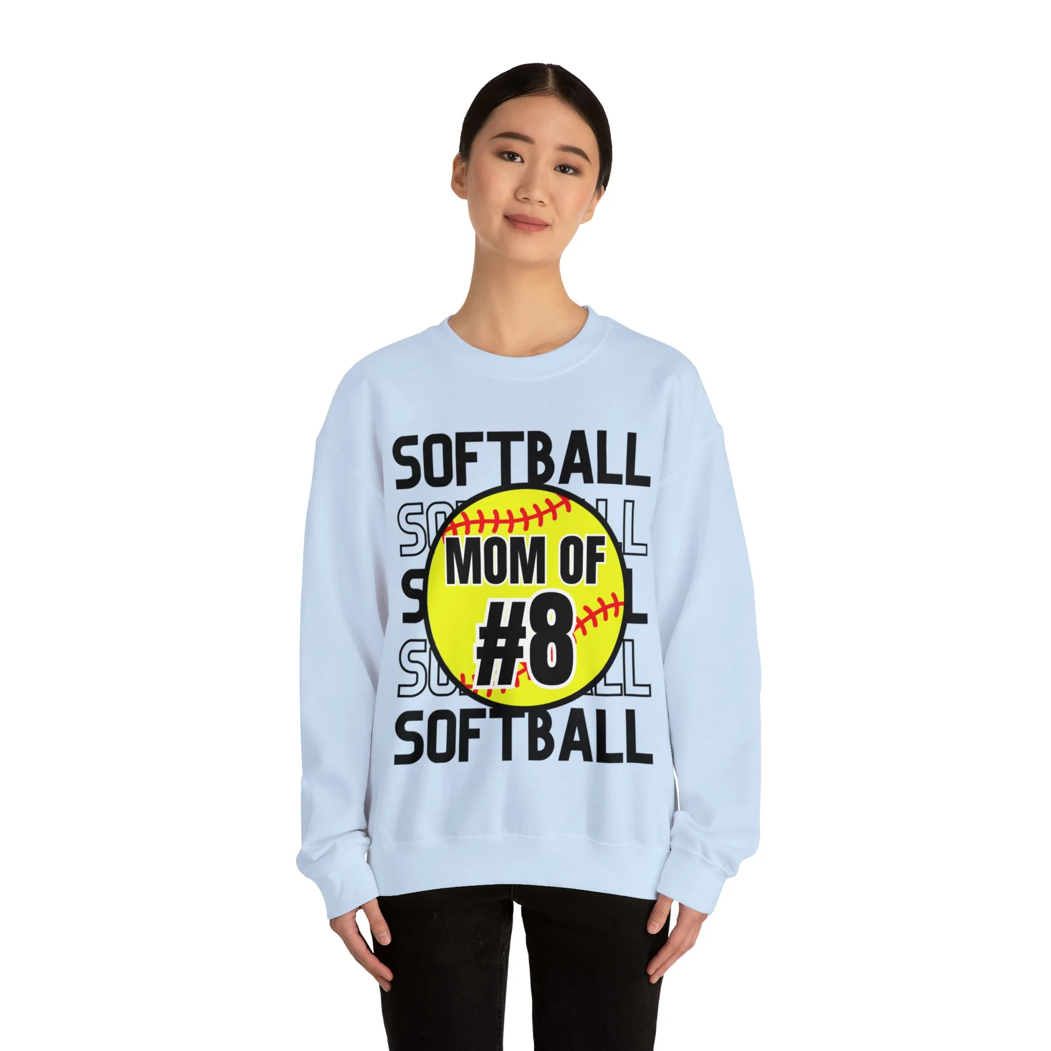 PERSONALIZED -  Softball Crewneck Sweatshirt