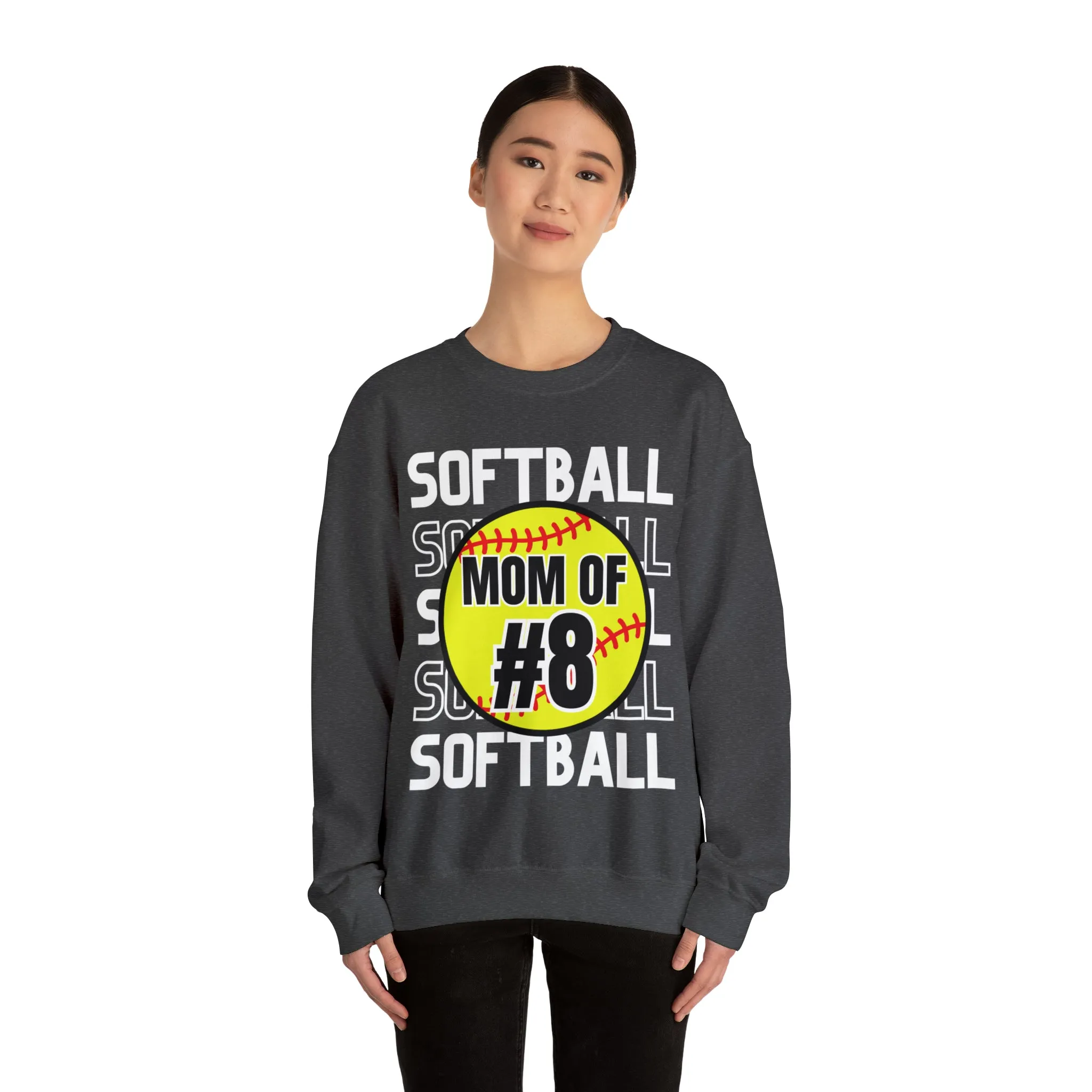 PERSONALIZED -  Softball Crewneck Sweatshirt