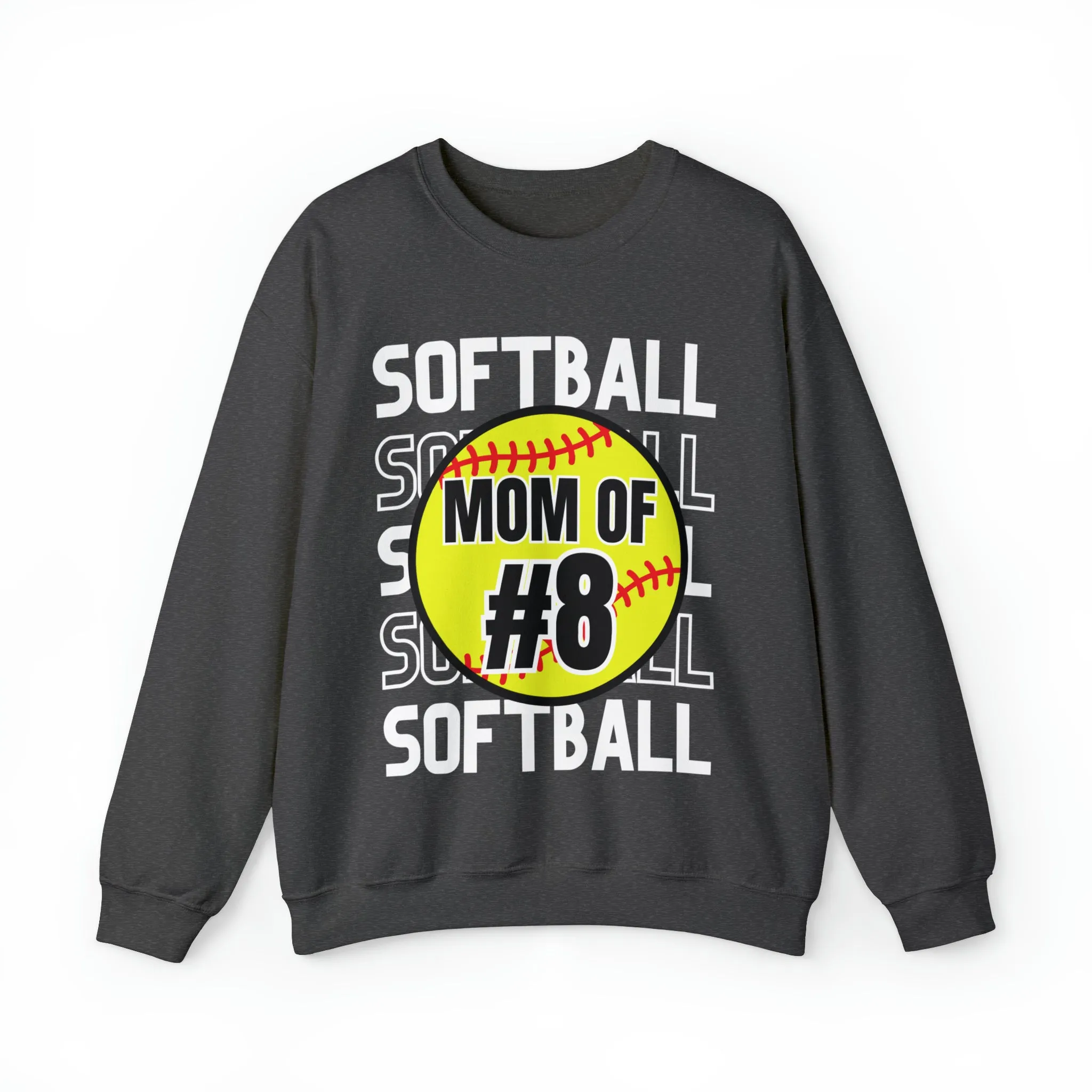 PERSONALIZED -  Softball Crewneck Sweatshirt