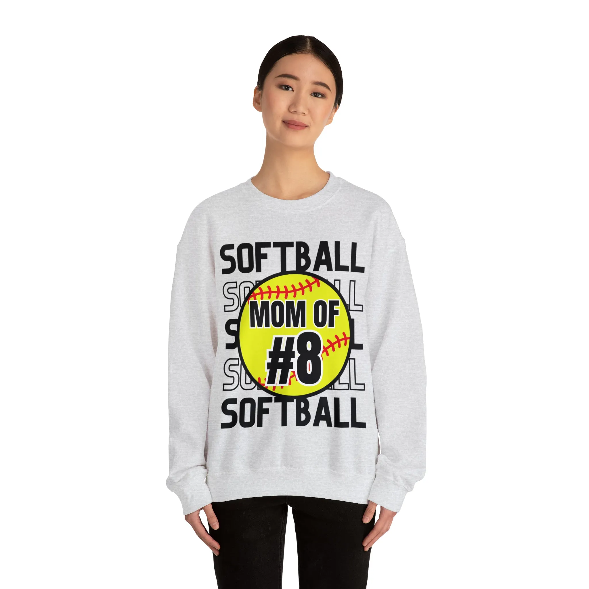 PERSONALIZED -  Softball Crewneck Sweatshirt