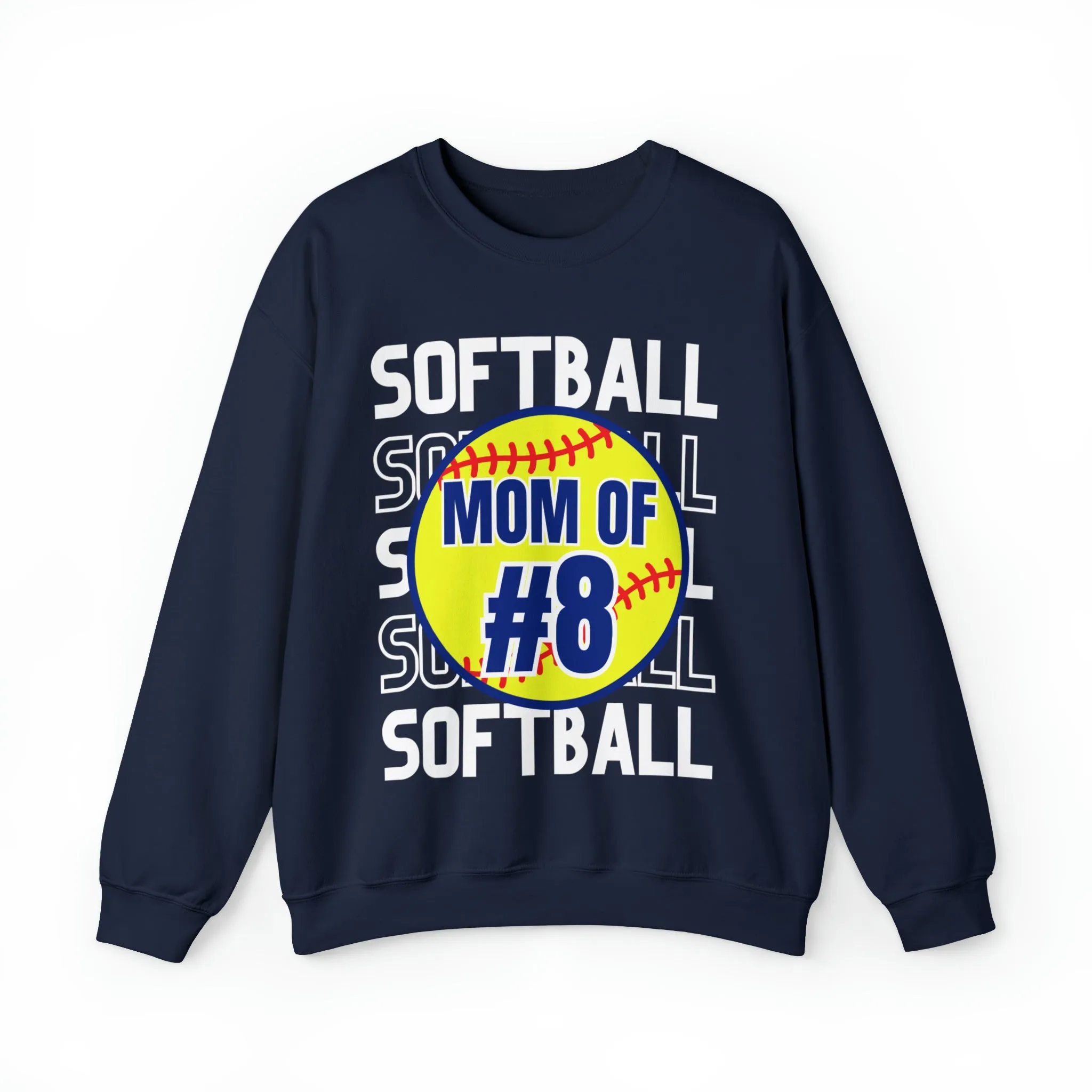 PERSONALIZED -  Softball Crewneck Sweatshirt