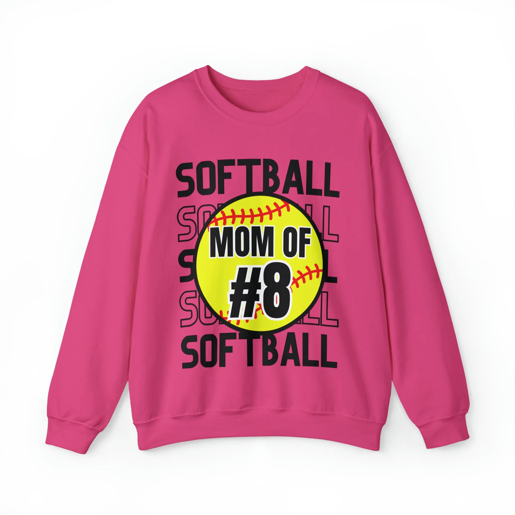 PERSONALIZED -  Softball Crewneck Sweatshirt
