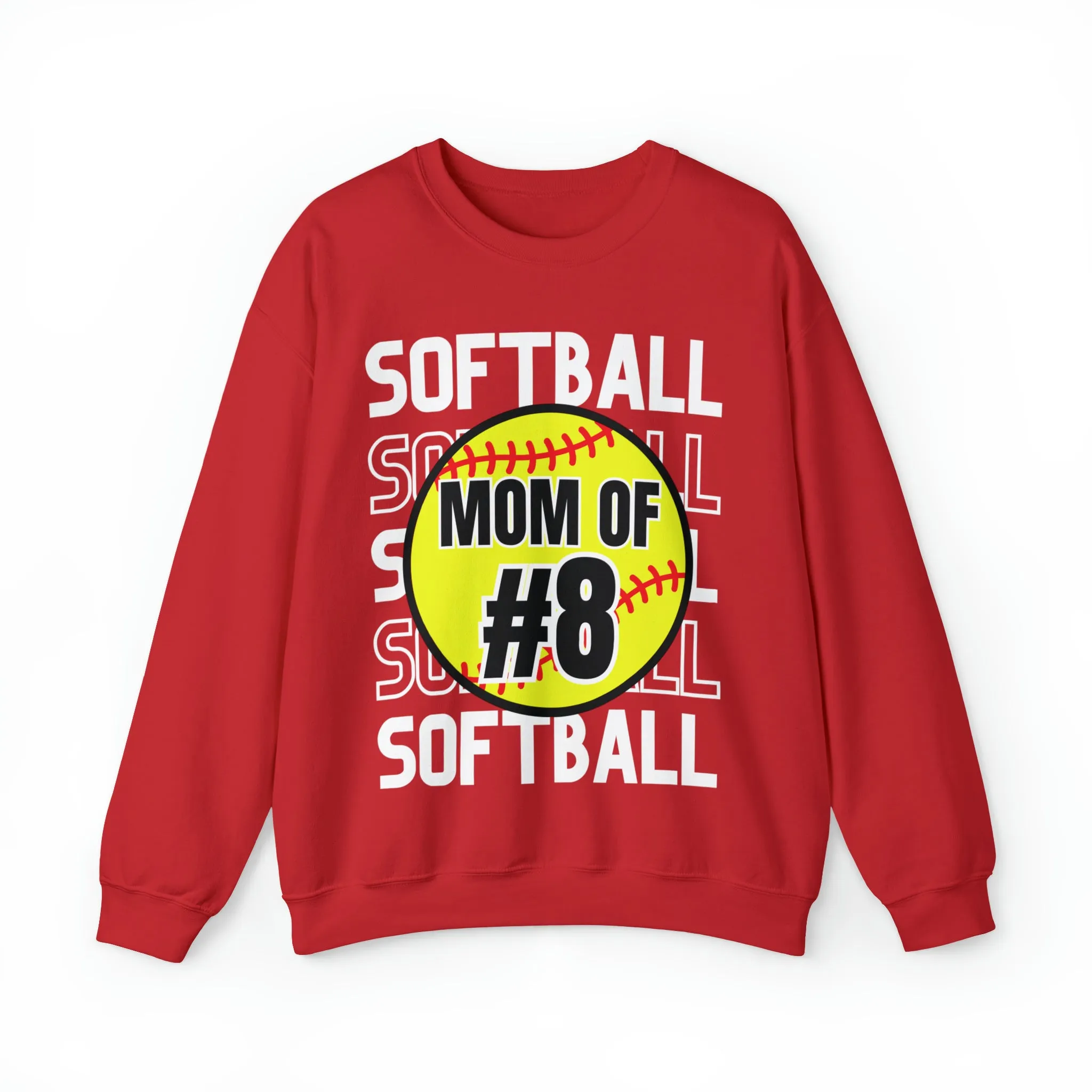 PERSONALIZED -  Softball Crewneck Sweatshirt