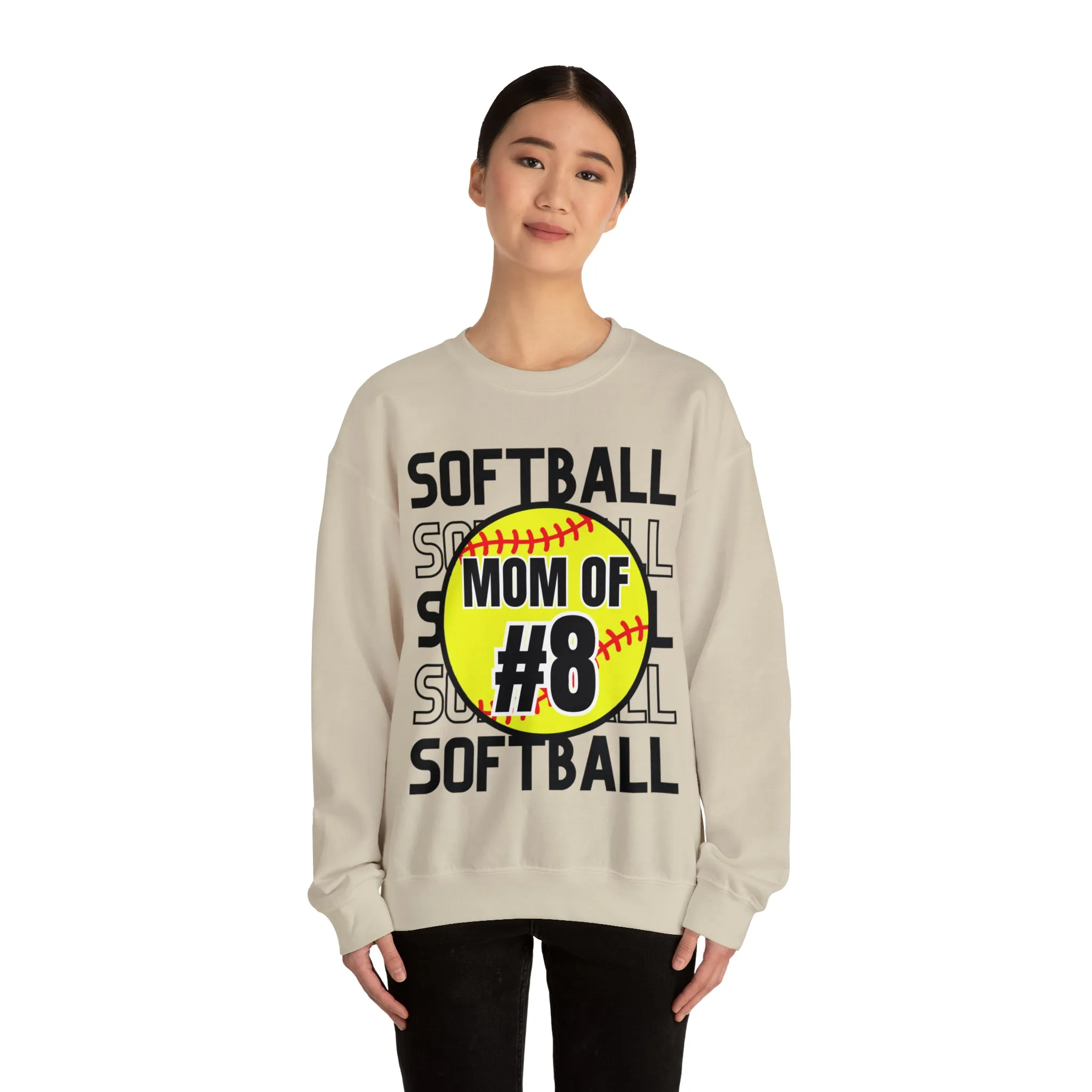 PERSONALIZED -  Softball Crewneck Sweatshirt