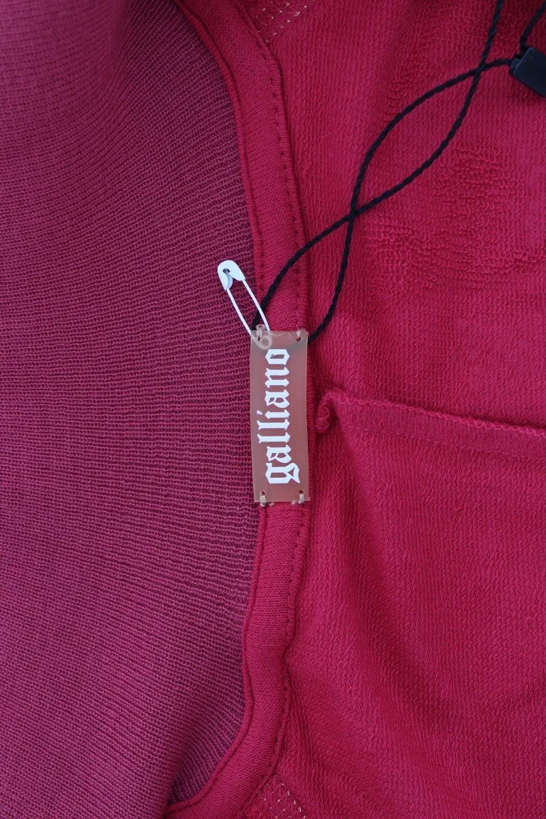 Pink Mock Zip Cardigan Sweatshirt Sweater