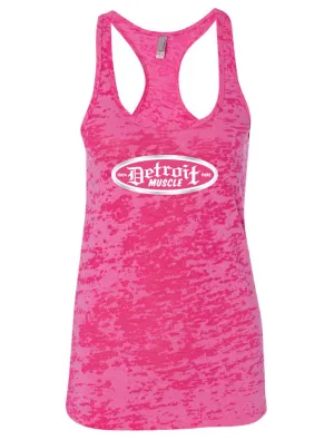 Pink Rush Racerback Burnout Tank, Women's
