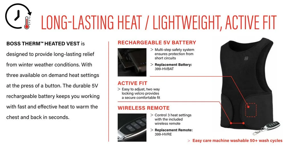 PIP Boss Thermal Heated Vest