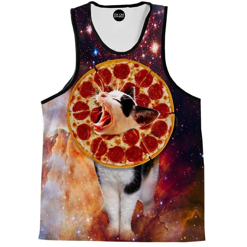 Pizza Lion Cat Tank Top
