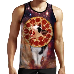 Pizza Lion Cat Tank Top