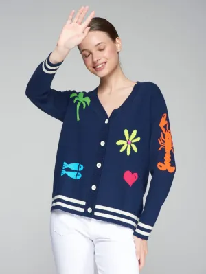 Playa Intarsia Cardigan