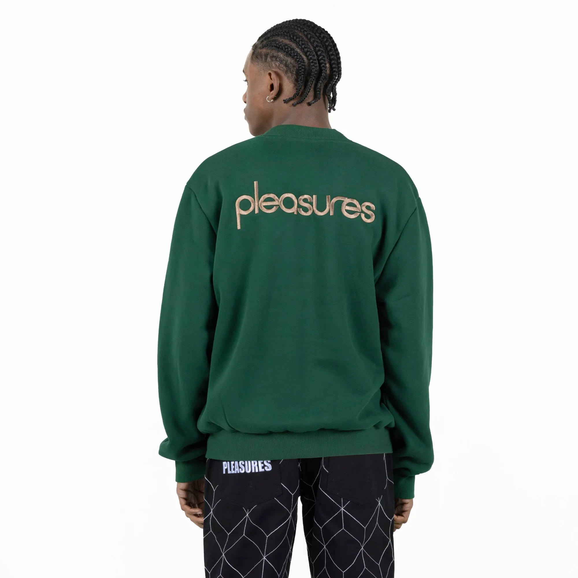 Pleasures Blur Cardigan Sweater 'Green'