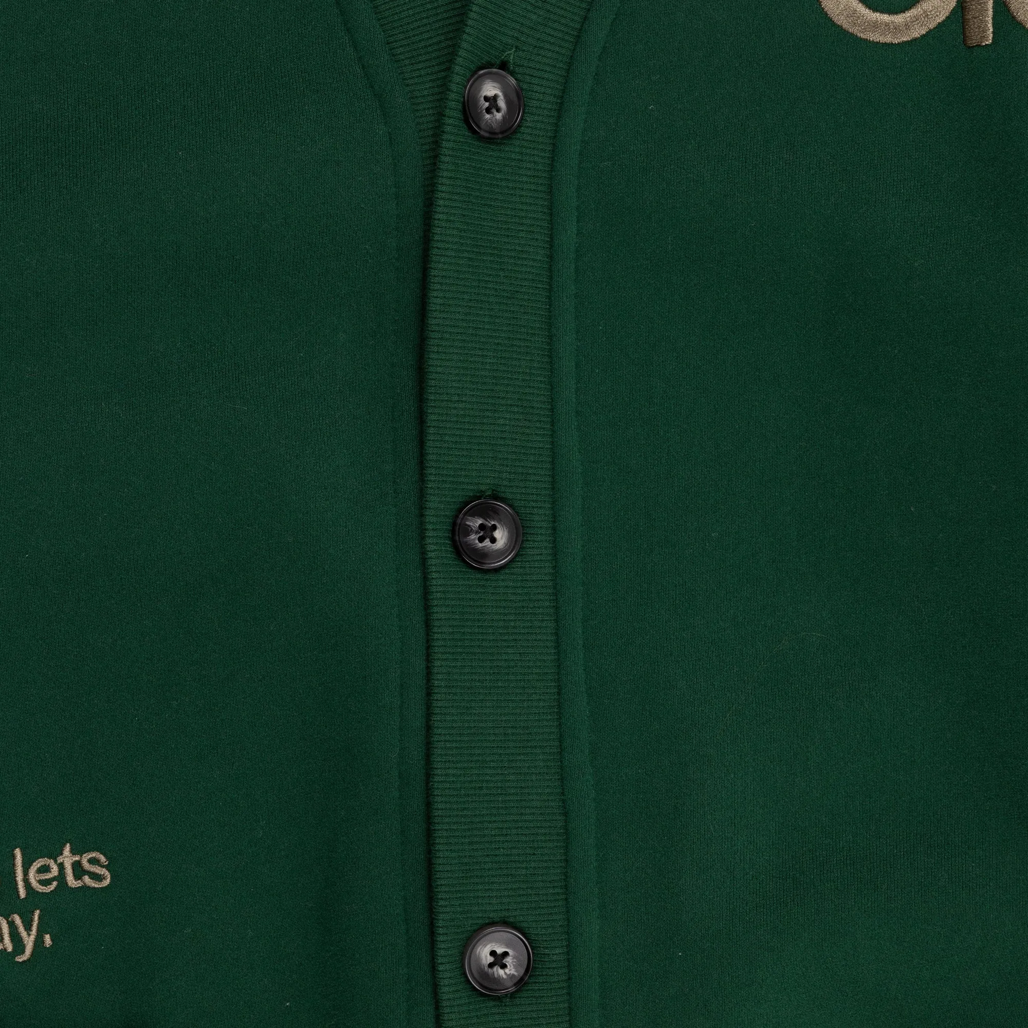 Pleasures Blur Cardigan Sweater 'Green'