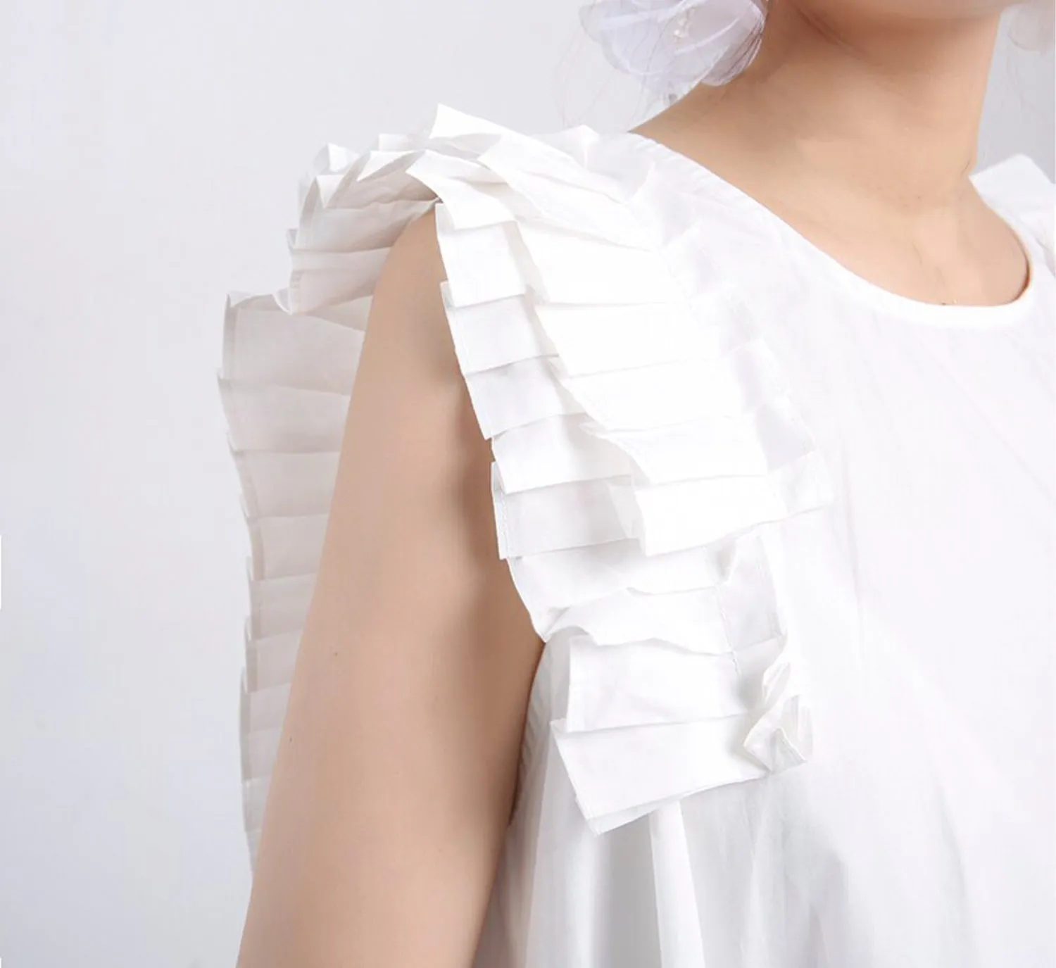 Pleated Asymmetrical Dress