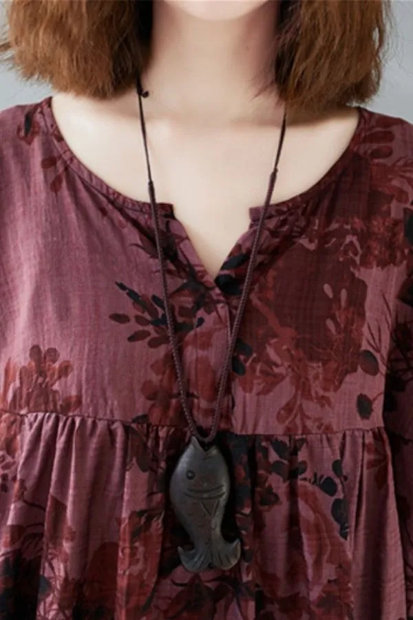 Plus Size Cotton Blouse (Fit 110lbs - 330lbs)