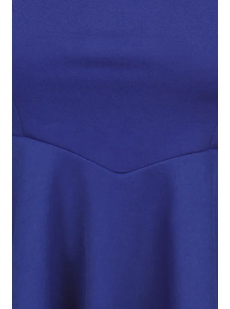 Plus Size Sexy Blue Peplum Tank